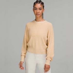 lululemon waist length crew neck sweater